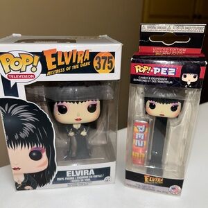 Elvira Pop! Television #375 & Elvira Pop! PEZ Candy & Dispenser